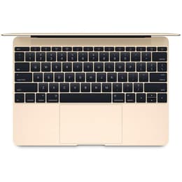 MacBook Retina 12" (2017) - Core m3 - 8GB SSD 256 QWERTY - Σουηδικό