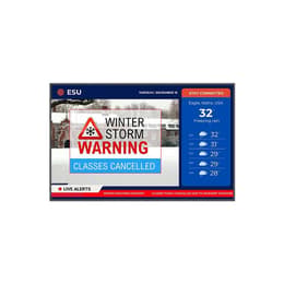 43" Planar Systems SLP43-T Simplicity P Series 3840 x 2160 LED monitor Μαύρο