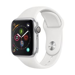 Apple Watch (Series 4) 2018 GPS 40mm - Αλουμίνιο Ασημί - Αθλητισμός Άσπρο