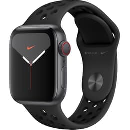 Apple Watch (Series 5) 2019 GPS + Cellular 40mm - Αλουμίνιο Space Gray - Αθλητισμος Εμφανισεις Nike Ανθρακίτης/Μαύρο