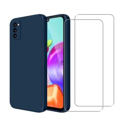 Προστατευτικό Galaxy A41 2 οθόνης - Σιλικόνη - Μπλε