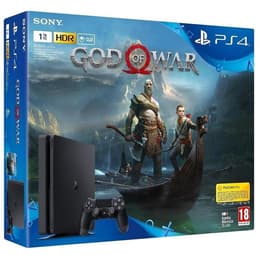 PlayStation 4 Slim 1000GB - Μαύρο + God of War