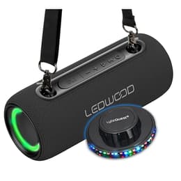 Enceinte Autonome Hifi 200W Ledwood XS200, Effet LED, Buetooth, RADIO FM, IPX5, Assistant Vocal, 20W RMS, Batterie 2000mAh, Ovni Bluetooth Ηχεία - Μαύρο