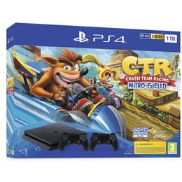 PlayStation 4 Slim 1000GB - Μαύρο + Crash Team Racing Nitro-Fueled