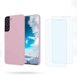 Προστατευτικό Galaxy S22 5G 2 οθόνης - Σιλικόνη - Ροζ
