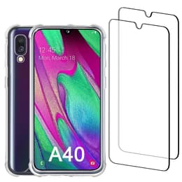 Προστατευτικό Galaxy A40 2 οθόνης - Ανακυκλωμένο πλαστικό - Διαφανές