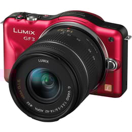 Lumix DMC-GF3 - Κόκκινο/Μαύρο + Panasonic Lumix G Vario 14-42mm f/3.5-5.6 ASPH f/3.5-5.6