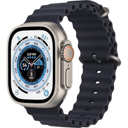 Apple Watch (Ultra) 2022 GPS + Cellular 49mm - Τιτάνιο Γκρι - Μπάντα ωκεανού Μαύρο