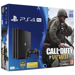 PlayStation 4 Pro 1000GB - Μαύρο + Call of Duty: WWII