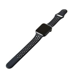 Apple Watch (Series 6) 2020 GPS 44mm - Αλουμίνιο Space Gray - Nike Sport band Μαύρο/Άσπρο