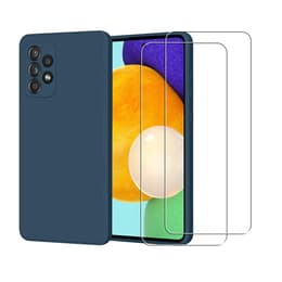 Προστατευτικό Galaxy A52 2 οθόνης - Σιλικόνη - Μπλε