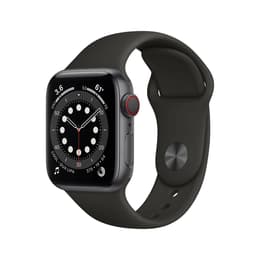 Apple Watch (Series 6) 2020 GPS + Cellular 40mm - Αλουμίνιο Space Gray - Sport loop Μαύρο