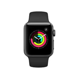 Apple Watch (Series 3) 2017 GPS 38mm - Αλουμίνιο Space Gray - Sport band Μαύρο