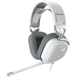 Corsair HS80 Μειωτής θορύβου gaming ενσύρματο + ασύρματο Ακουστικά Μικρόφωνο - Άσπρο
