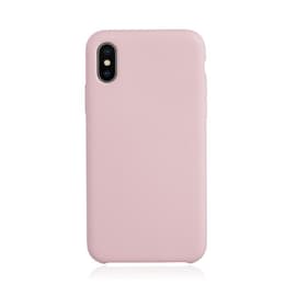 Προστατευτικό iPhone X/XS 2 οθόνης - Σιλικόνη - Απαλό ροζ