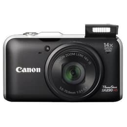 Συμπαγής PowerShot SX230 HS - Μαύρο + Canon Zoom Lens 14x IS f/3.1-5.9