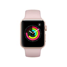 Apple Watch (Series 3) 2017 GPS 42mm - Αλουμίνιο Χρυσό - Sport band Ροζ