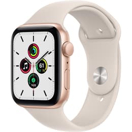 Apple Watch Series SE 1 (2020) GPS 44 mm - Αλουμίνιο Χρυσό - Sport band Starlight