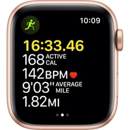 Apple Watch Series SE 1 (2020) GPS 44 mm - Αλουμίνιο Χρυσό - Sport band Starlight