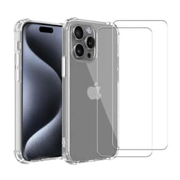 Προστατευτικό iPhone 16 Pro Max 2 οθόνης - TPU - Διαφανές