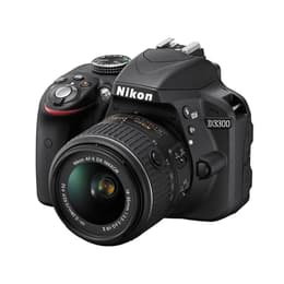 Reflex D3300 - Μαύρο + Nikon AF-S DX Nikkor 55-200mm f/4-5.6G ED f/4-5.6