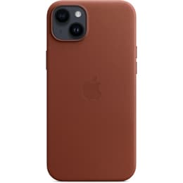 Apple Θήκη διάφανη iPhone 14 Plus - Magsafe - Δέρμα Καφέ