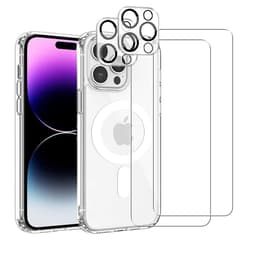 Προστατευτικό iPhone 14 Pro Max 2 οθόνης - TPU - Διαφανές