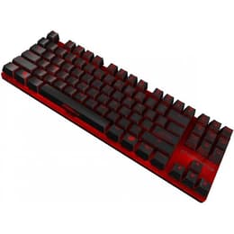 Ozone Πληκτρολόγιο AZERTY Γαλλικό Πληκτρολόγιο με φωτιζόμενα πλήκτρα Strike Battle (Cherry MX Red)