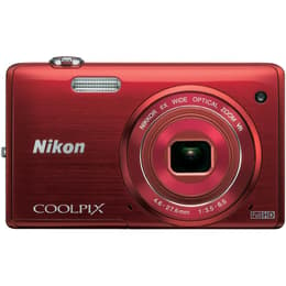 Συμπαγής Coolpix S5200 - Κόκκινο + Nikon Nikkor 6x Wide Optical Zoom 26-156mm f/3.5-6.5 VR f/3.5-6.5