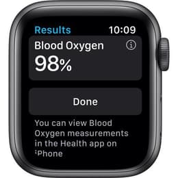 Apple Watch Series 6 (2020) GPS 44 mm - Αλουμίνιο Space Gray - Sport band Μαύρο