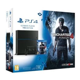 PlayStation 4 1000GB - Μαύρο + Uncharted 4