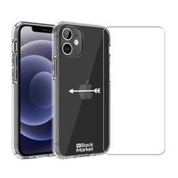 Back Market Προστατευτικό iPhone 12 / iPhone 12 Pro και προστατευτική οθόνη - Ανακυκλωμένο πλαστικό - Διαφανές