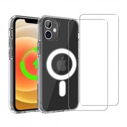 Προστατευτικό iPhone 12/iPhone 12 Pro 2 οθόνης - TPU - Διαφανές