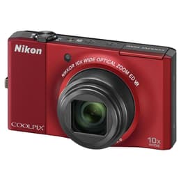 Συμπαγής Coolpix S8000 - Κόκκινο + Nikon Nikon Nikkor Wide Optical Zoom ED VR 30-300 mm f/3.5-5.6 f/3.5-5.6