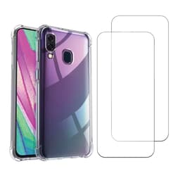 Προστατευτικό Galaxy A40 2 οθόνης - TPU - Διαφανές
