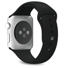 Apple Watch (Series SE) 2020 GPS 40mm - Αλουμίνιο Ασημί - Sport band Μαύρο