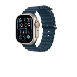 Apple Watch (Ultra) 2023 GPS + Cellular 49mm - Τιτάνιο Γκρι - Μπάντα ωκεανού Μπλε