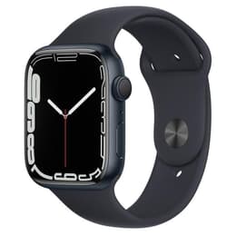 Apple Watch (Series 7) 2021 GPS 45mm - Αλουμίνιο Μαύρο - Sport band Μαύρο