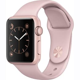 Apple Watch (Series 1) 2016 GPS 38mm - Αλουμίνιο Χρυσό - Αθλητισμός Ροζ