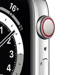 Apple Watch (Series 6) 2020 GPS 44mm - Αλουμίνιο Ασημί - Sport band Μαύρο