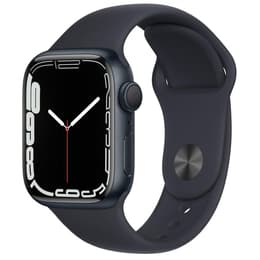 Apple Watch (Series 7) 2021 GPS 41mm - Αλουμίνιο Midnight - Sport band Μαύρο