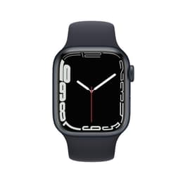 Apple Watch (Series 7) 2021 GPS 41mm - Αλουμίνιο Midnight - Sport band Μαύρο