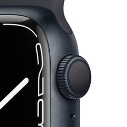 Apple Watch Series 7 (2021) GPS 41 mm - Αλουμίνιο Midnight - Sport band Μαύρο