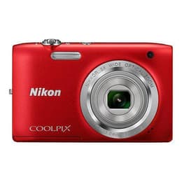 Συμπαγής Coolpix S2900 - Κόκκινο + Nikon Nikkor 5x Wide Optical Zoom 4.6-23mm f/3.2-6.5 f/3.2-6.5