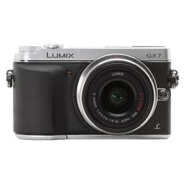 Reflex Lumix DMC-GX7 - Μαύρο/Ασημί + Panasonic G Vario 14-42mm ASPH f/3.5-5.6
