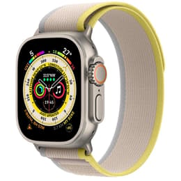 Apple Watch (Ultra) 2022 GPS + Cellular 49mm - Τιτάνιο Γκρι - Βρόχος μονοπατιών Κίτρινο