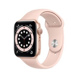 Apple Watch (Series 6) 2020 GPS 44mm - Αλουμίνιο Ροζ χρυσό - Sport band Ροζ άμμος