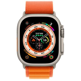 Apple Watch (Ultra) 2022 GPS + Cellular 49mm - Τιτάνιο Γκρι - Αλπικός βρόχος Πορτοκαλί