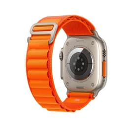 Apple Watch Ultra (2022) GPS + Cellular 49 mm - Τιτάνιο Φυσικό τιτάνιο - Αλπικός βρόχος Πορτοκαλί