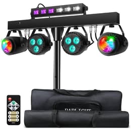 Lytor PACK Sono DJ LIGHT Jeux de lumière 2 EFFETS DERBY Noir 4 LEDs RGBW + Portique Φωτισμός